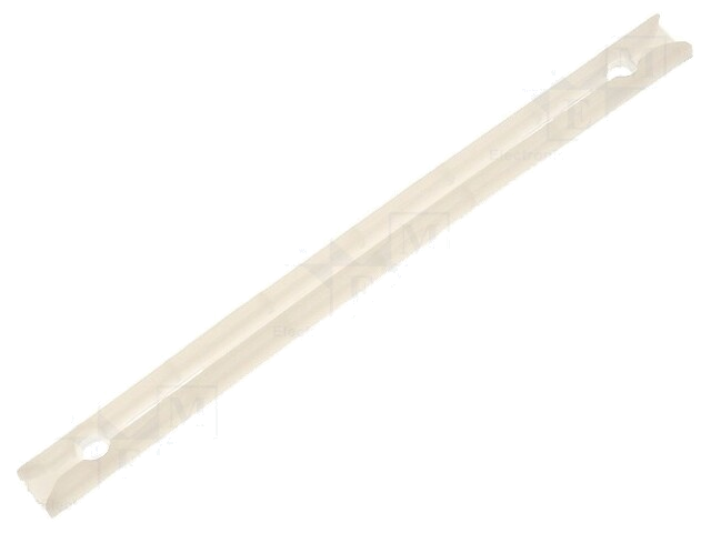 Printplaatgeleider; polyamide; natuurlijk; L: 142mm; UL94V-2 Printplaatgeleider; polyamide; natuurlijk; L: 142mm; UL94V-2